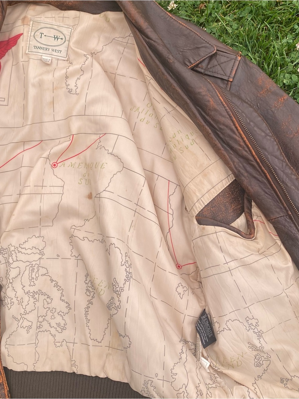 100% Leather 80s Men's Brown Bomber Jacket - Picture 8 of 11